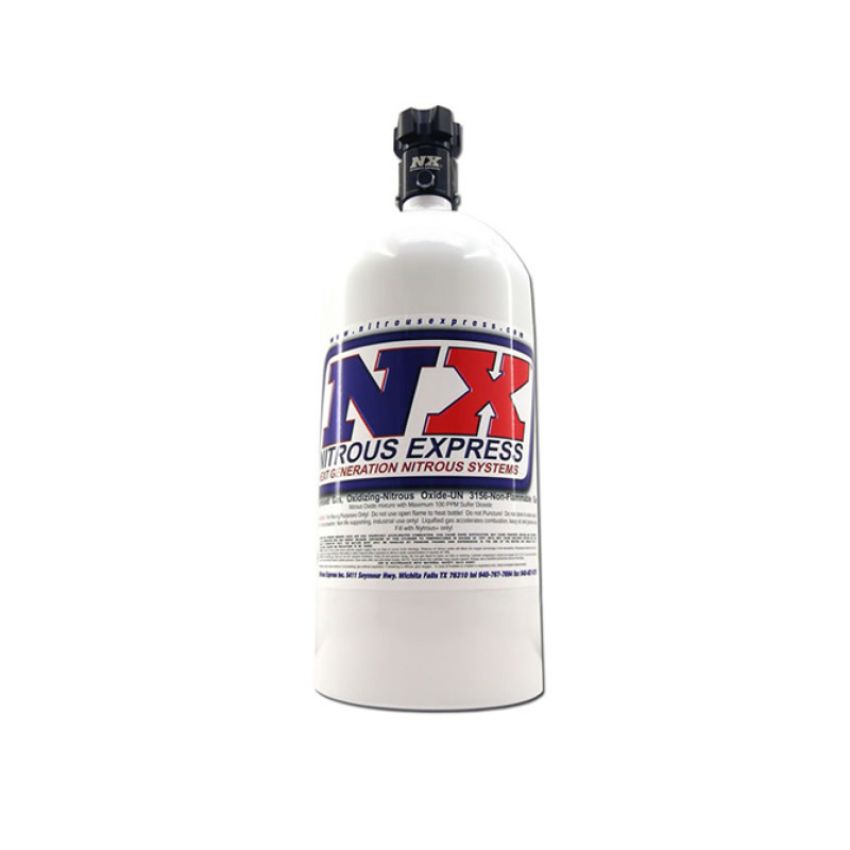 Nitrous Express 11050 5 LB BOTTLE W/ LIGHTNING 500 VALVE (5.25 DIA. X 17.64 TALL)