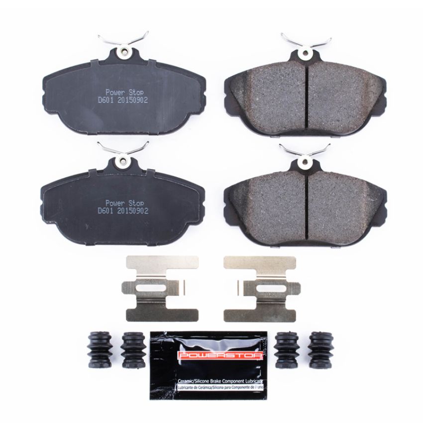 PowerStop Z23-601 PowerStop - Z23 Daily Driver Carbon-Fiber Ceramic Brake Pads with Hardware Kit