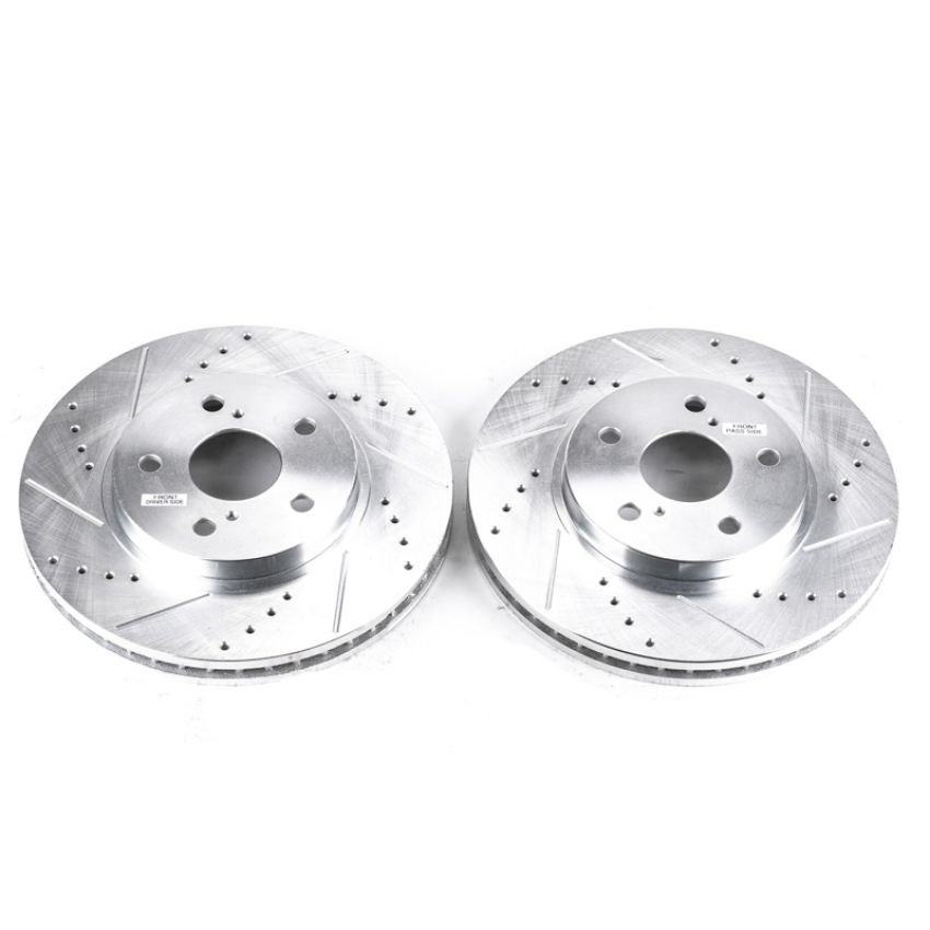 PowerStop JBR972XPR PowerStop Evolution Performance Drilled, Slotted & Plated Brake Rotor Pair