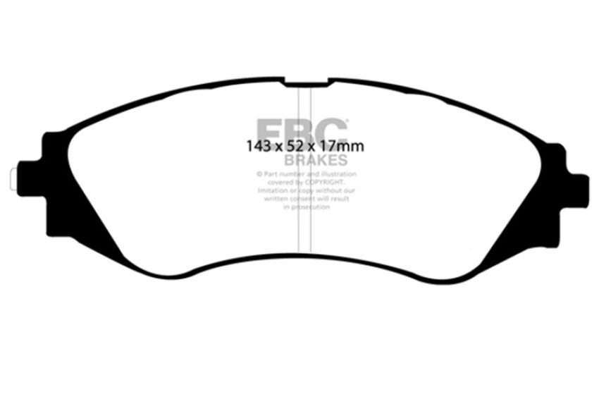 EBC Brakes DP31209C Redstuff Ceramic Low Dust Brake Pads