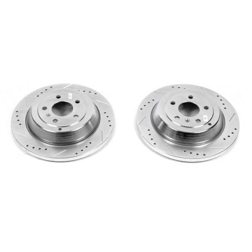 PowerStop EBR677XPR PowerStop Evolution Performance Drilled, Slotted & Plated Brake Rotor Pair