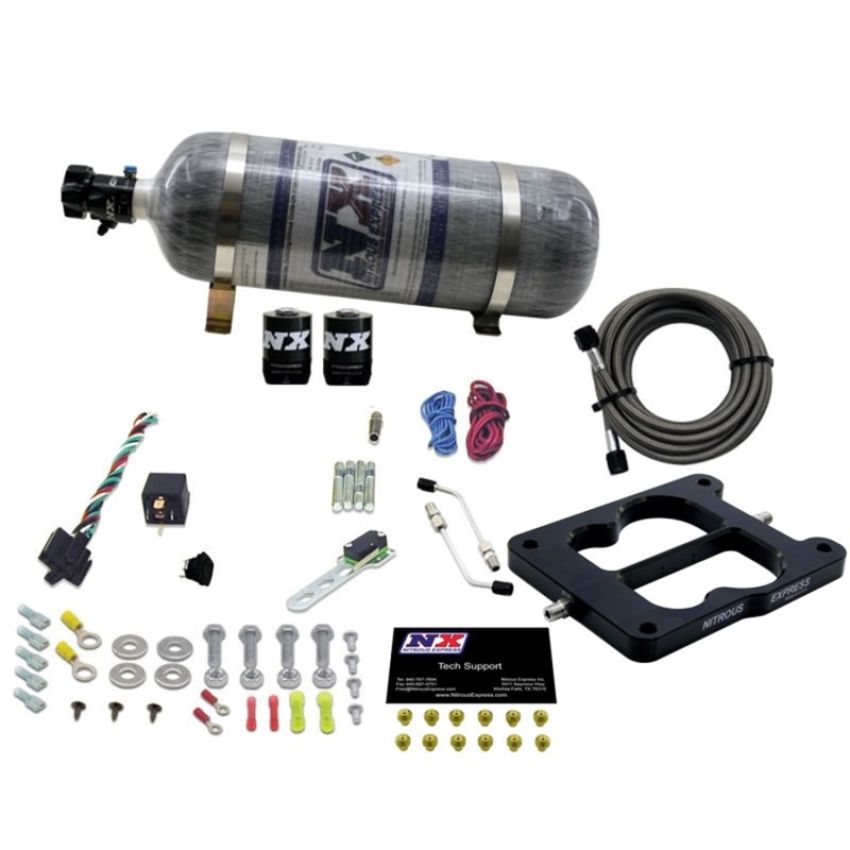 Nitrous Express 30080-12 Q-JET/HOLLEY SPREAD BORE (50-100-150-200-250-300HP) WITH COMPOSITE BOTTLE