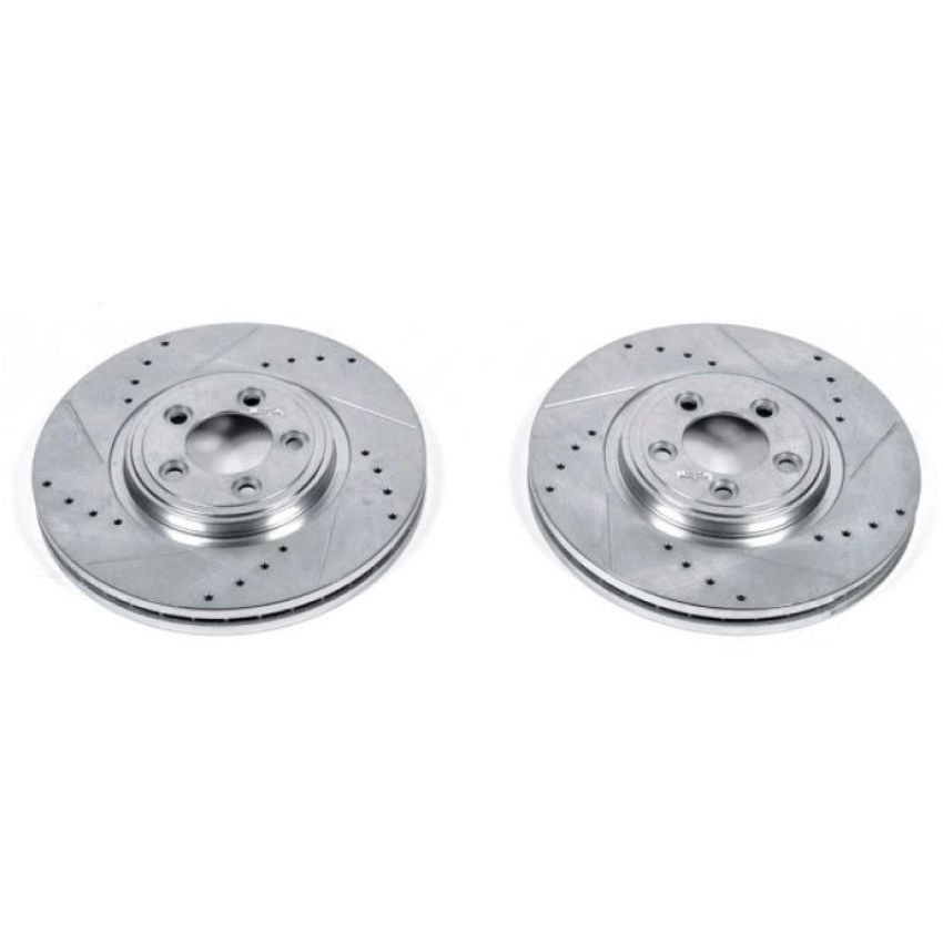 PowerStop EBR1082XPR PowerStop Evolution Performance Drilled, Slotted & Plated Brake Rotor Pair
