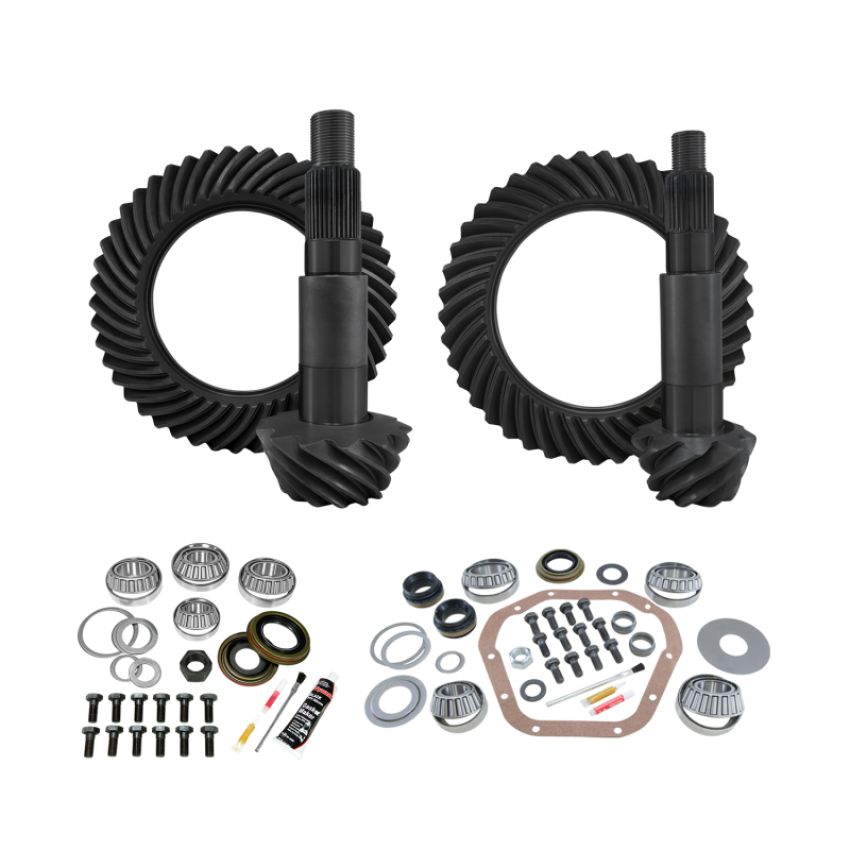 Yukon Gear & Axle YGK150 Yukon Gear & Install Kit D60 Reverse/Thick Front D80 Rear Ford F350 4.88