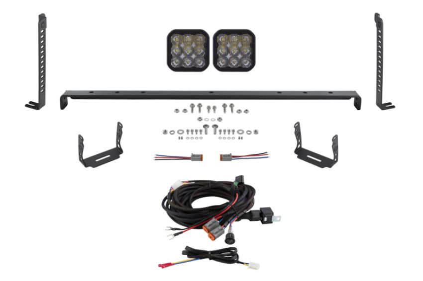 Diode Dynamics DD7540 14-23 Toyota 4Runner SS5 Stealth Grille LED 2-Pod Kit - Pro White Driving