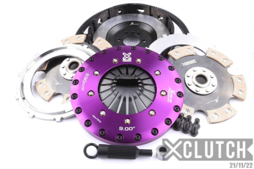XCLUTCH XKCR23520-2E 97-04 Chevrolet Corvette Indy 500 Pace Car 5.7L 9in Twin Solid Ceramic Clutch Kit