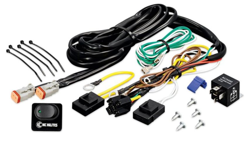 KC HiLiTES 6315 KC Wire Harness 40A Relay And Rocker Switch