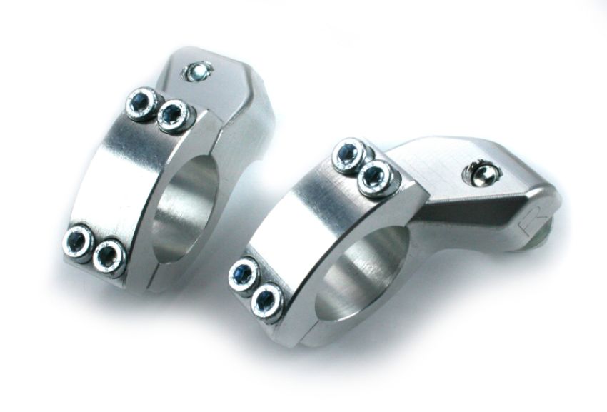 Cycra 1CYC-1360-02 7/8 in. Bar Diameter CRM Mounts - Silver