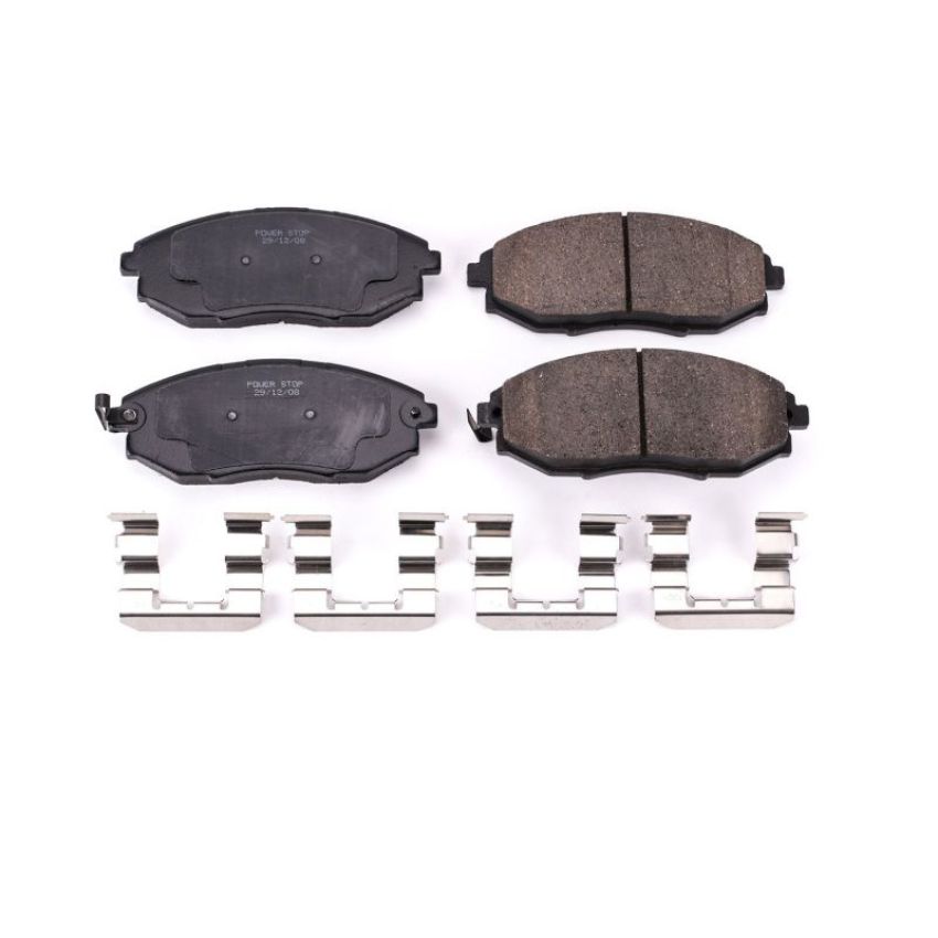PowerStop 17-1031 PowerStop - Z17 Low-Dust Ceramic Brake Pads with Hardware