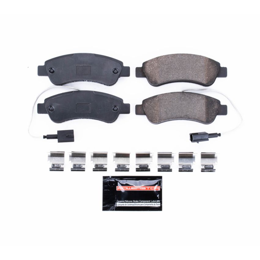 PowerStop Z23-1490 PowerStop - Z23 Daily Driver Carbon-Fiber Ceramic Brake Pads with Hardware Kit