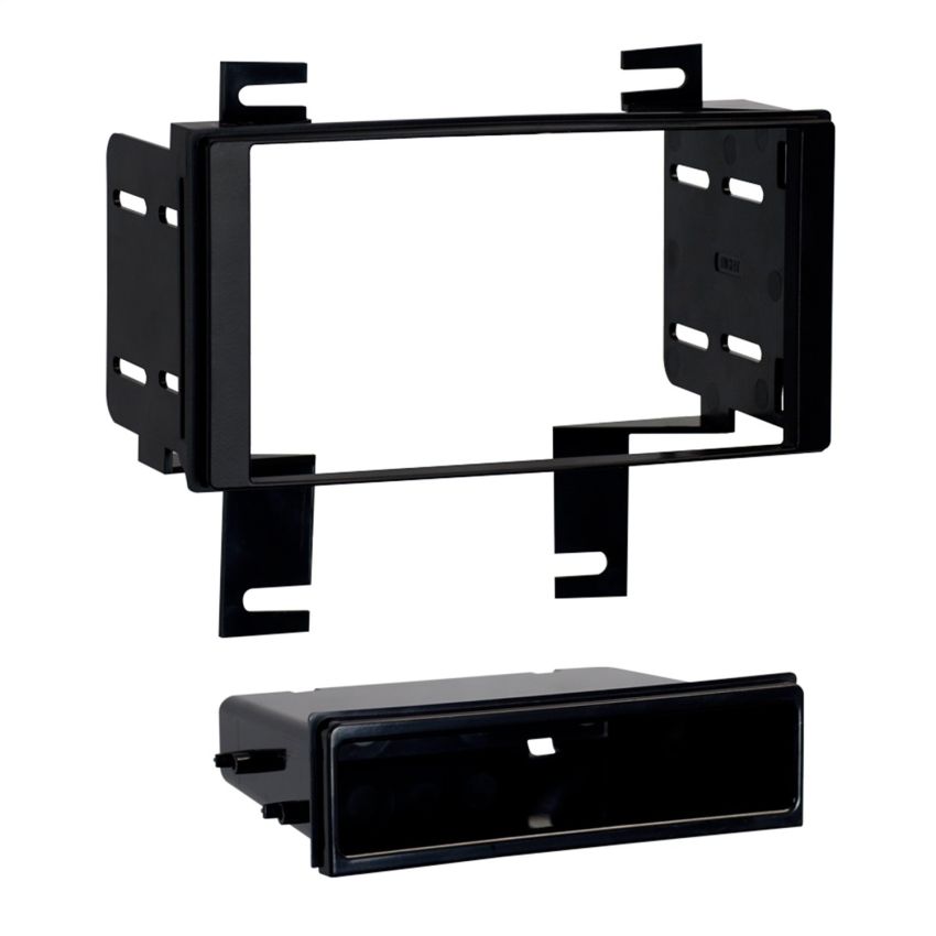 Metra 99-7616 Custom Fit Mounting Kit ISO DIN w/Pocket Or Double DIN Radio Provision Incl.: Radio Trim/Radio Housing Brackets/Pocket/Screws Custom Fit Mounting Kit