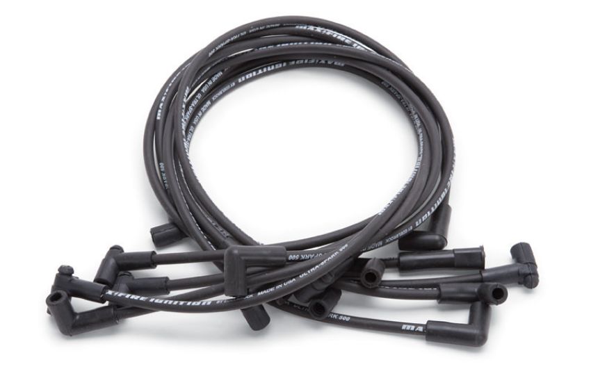 EDELBROCK EDE22703 Max Fire Plug Wire Set SBC w/HEI 90 Degr Black