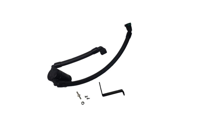 J&L 3092P-B J&L 2024-2025 Ford Mustang GT w/ Whipple Supercharger Oil Separator 3.0 PCV Side - Black Anodize