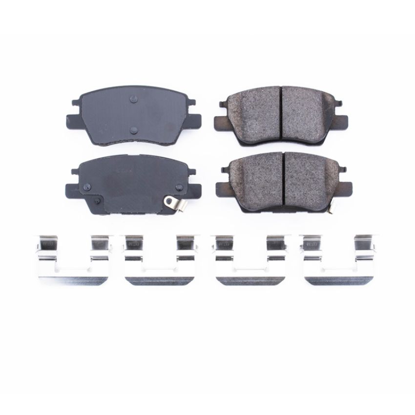 PowerStop 17-1844 PowerStop - Z17 Low-Dust Ceramic Brake Pads with Hardware