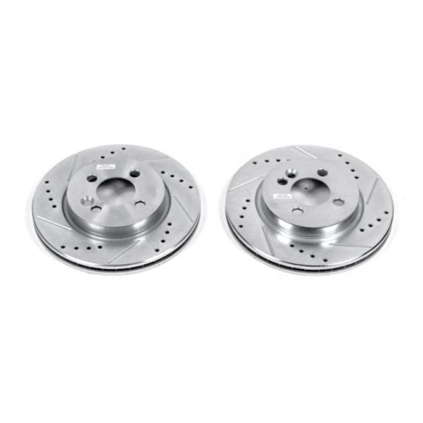 PowerStop EBR853XPR PowerStop Evolution Performance Drilled, Slotted & Plated Brake Rotor Pair