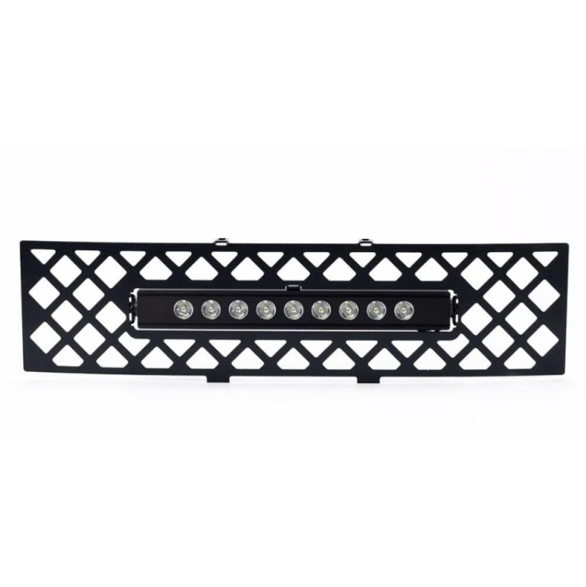 Putco 85182L 11-14 Ford F-150 - EcoBoost Bumper Grille Insert - Black SS Diamond w/ 10in Luminix Light Bar
