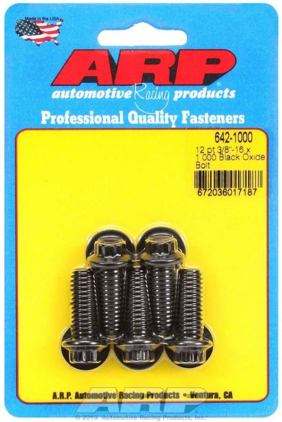 ARP ARP642-1000 Bolt Kit - 12pt. (5) 3/8-16 x 1.000