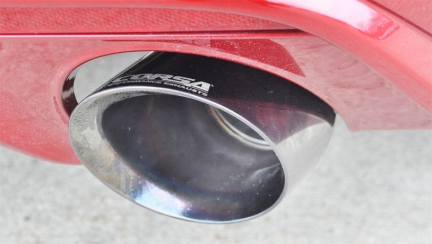 CORSA Performance 14326 Corsa 2015-2017 Ford Mustang GT 5.0 3in Axle Back Exhaust Polish Dual 4.5in Tip Sport