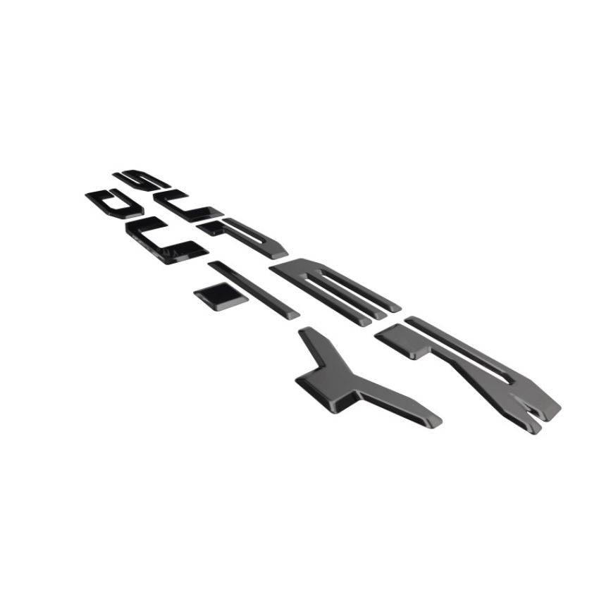 Putco 55557BPFD 20-22 Ford Super Duty Letters Tailgate/Rear Ford Lettering Emblems (Stamped/ Black Platinum)