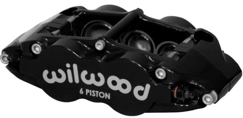 Wilwood 120-14551-BK Caliper-Forged Narrow Superlite 6R-L/H 1.75/1.25in/1.25in Pistons 1.25in Rotor - Black