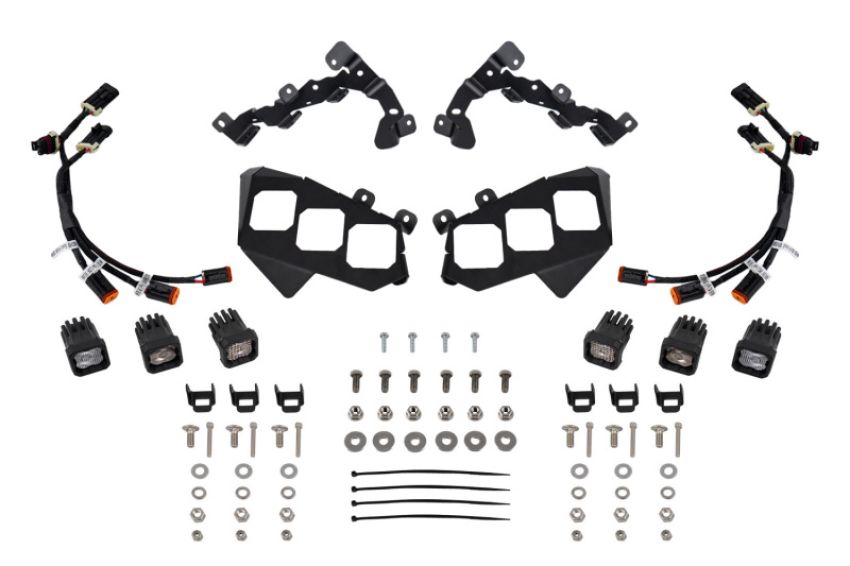 Diode Dynamics DD7888 17-24 Can-Am Maverick X3 C1 Headlamp Kit - Pro White ABL (Pair)