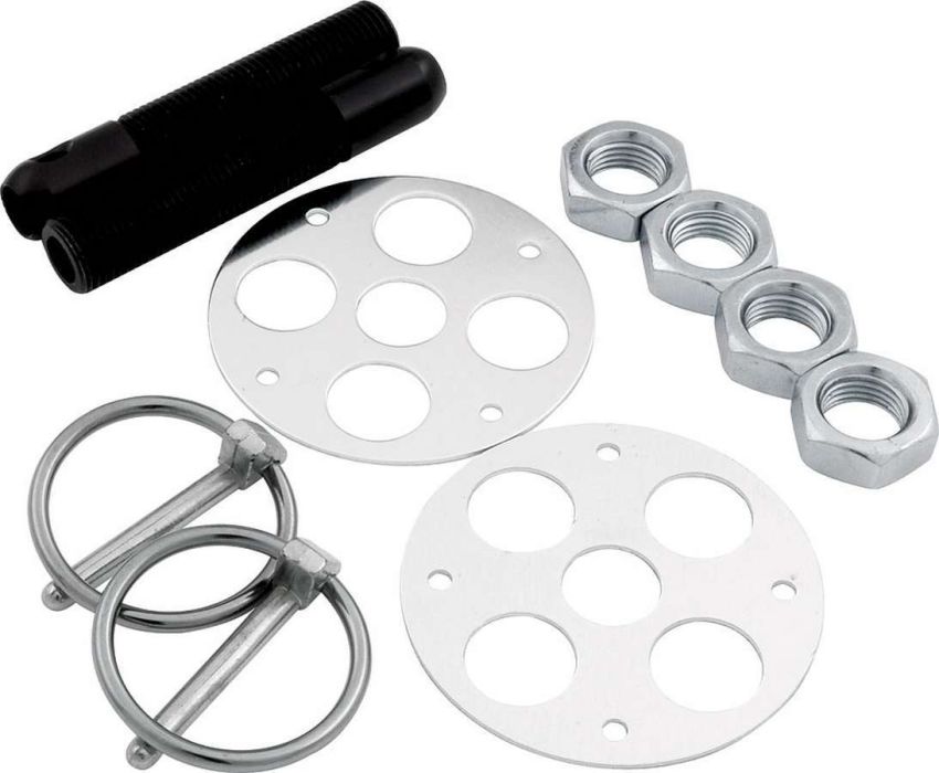 ALLSTAR PERFORMANCE ALL18477 LW Alum Hood Pin Kit 1/2in Black