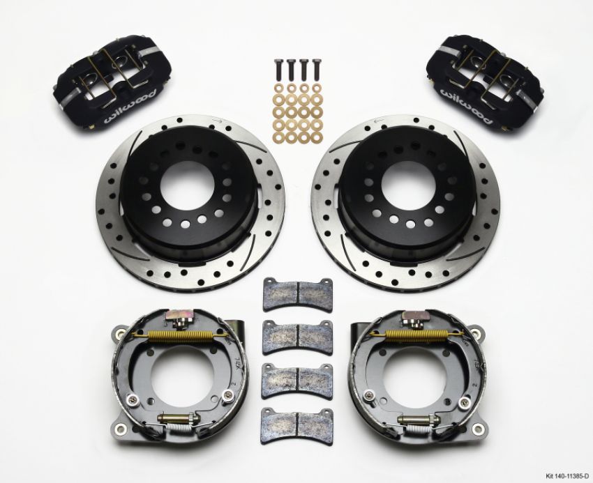 Wilwood 140-11385-D Dynapro Low-Profile 11.00in P-Brake Kit Drilled Chevy C-10 2.42 Offset 5-lug