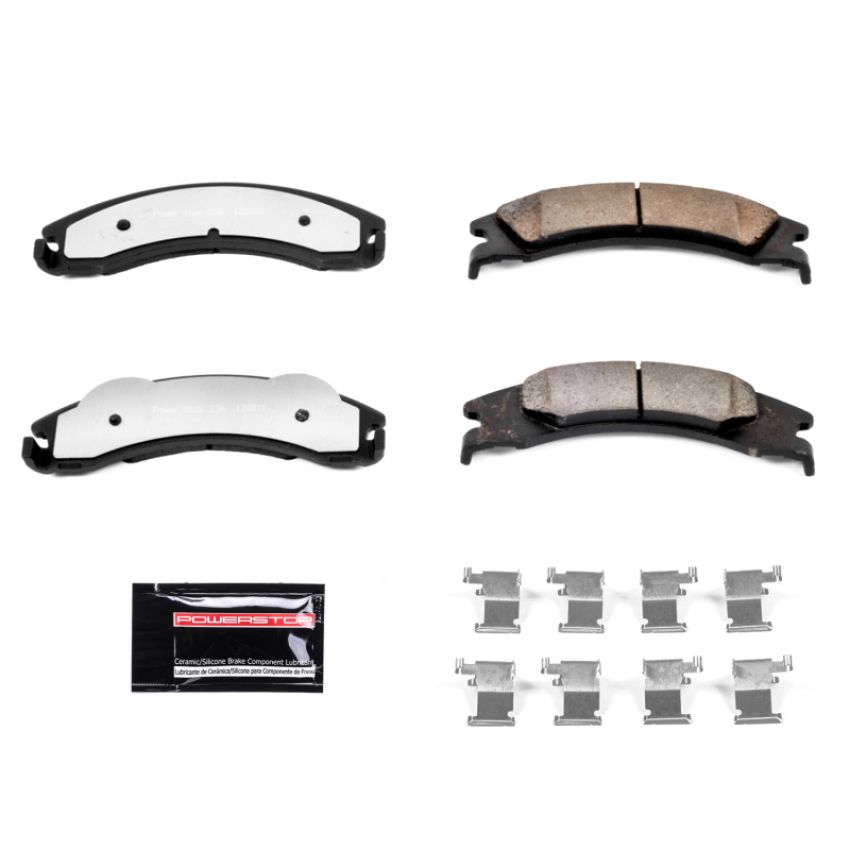 PowerStop Z36-1329 PowerStop - Z36 Truck and SUV Carbon-Fiber Ceramic Brake Pads with Hardware Kit