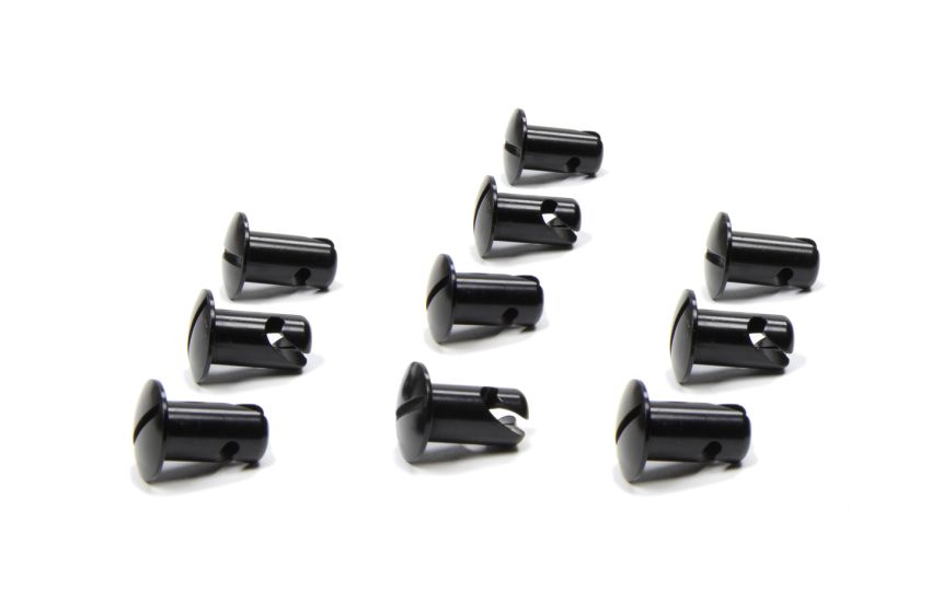 TRIPLE X RACE COMPONENTS TXRCH-4402-10-BLK Oval Head Button Alum Black .550 Long 10 Pack