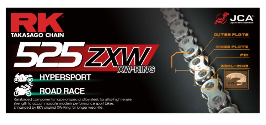 RK Chain CC525ZXW-150 525ZXW-150 - Chrome