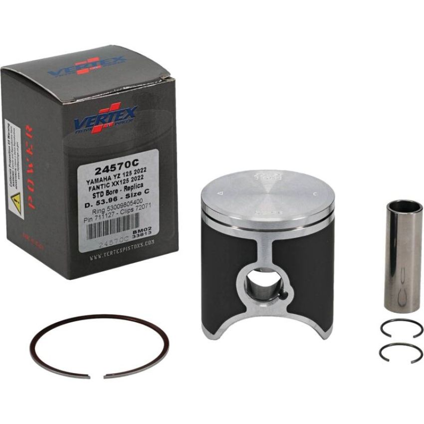 Vertex Pistons 24570C Vertex Piston 2023 Fantic Motor XE 125 125cc Cast Replica Piston Kit