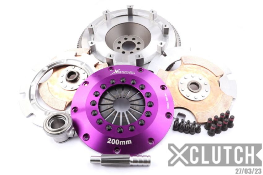 XCLUTCH XKNI20523-2E 03-06 Nissan 350Z Track 3.5L 8in Twin Solid Ceramic Clutch Kit