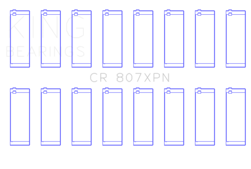 King Engine Bearings CR807XPN020 King Chevy LS1 / LS6 / LS3 (Size 020) Performance Rod Bearing Set