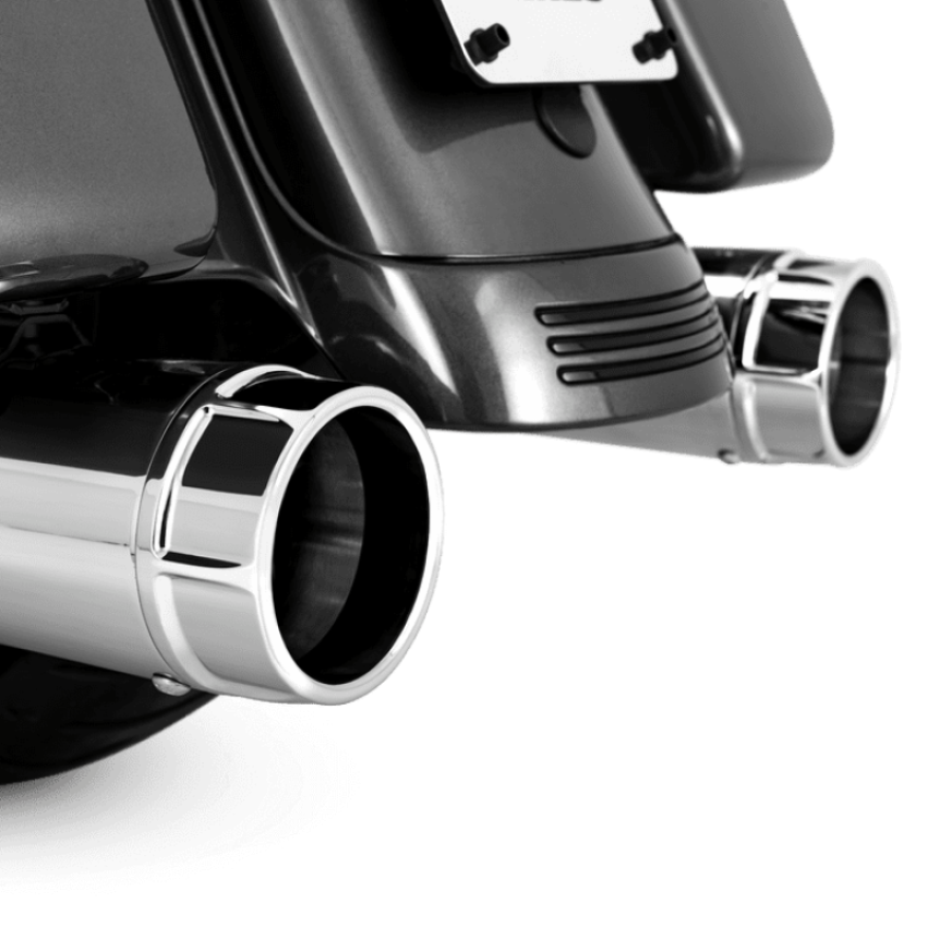Vance and Hines 16673 Vance & Hines HD Touring 95-16 Torquer 450 Chrome Slip-On Exhaust