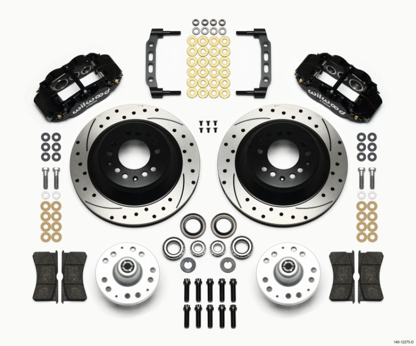 Wilwood 140-12275-D Narrow Superlite 6R Front Hub & 1PC Rtr Kit 12.88in Dril 74-80 Pinto Disc Spindle only
