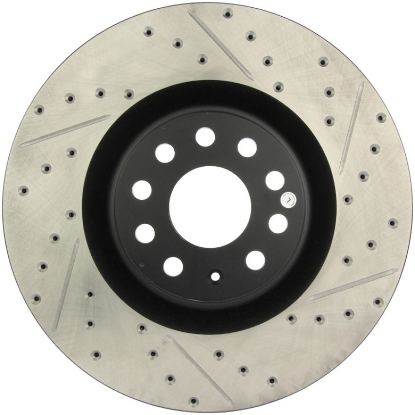 Stoptech 127.33112L 09 VW Passat CC / 06-09 Passat Slotted & Drilled Left Front Rotor