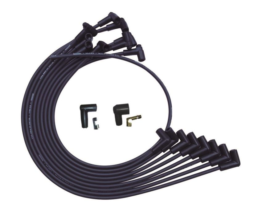 MOROSO MOR51025 Ultra Plug Wire Set SBC Over V/C Black