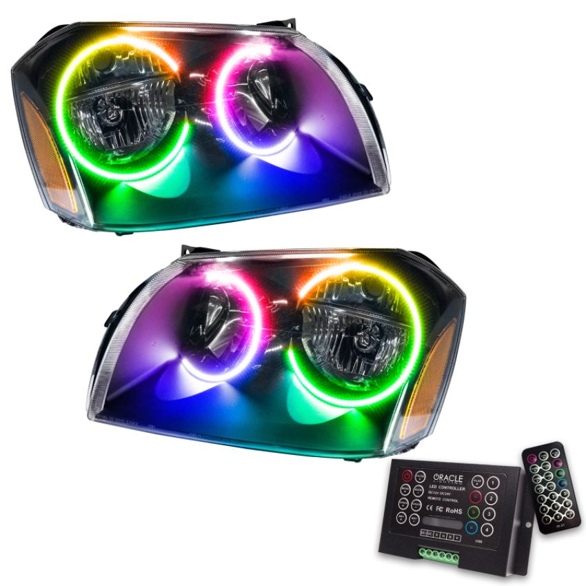 Oracle Lighting 7156-333 SMD Pre-Assembled Headlights, Black Bezel, ColorSHIFT(tm) 2.0