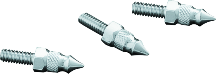 Kuryakyn 1369 Windshield Mount Spikes 1/4-20X5/8in 96-13 Touring Chrome