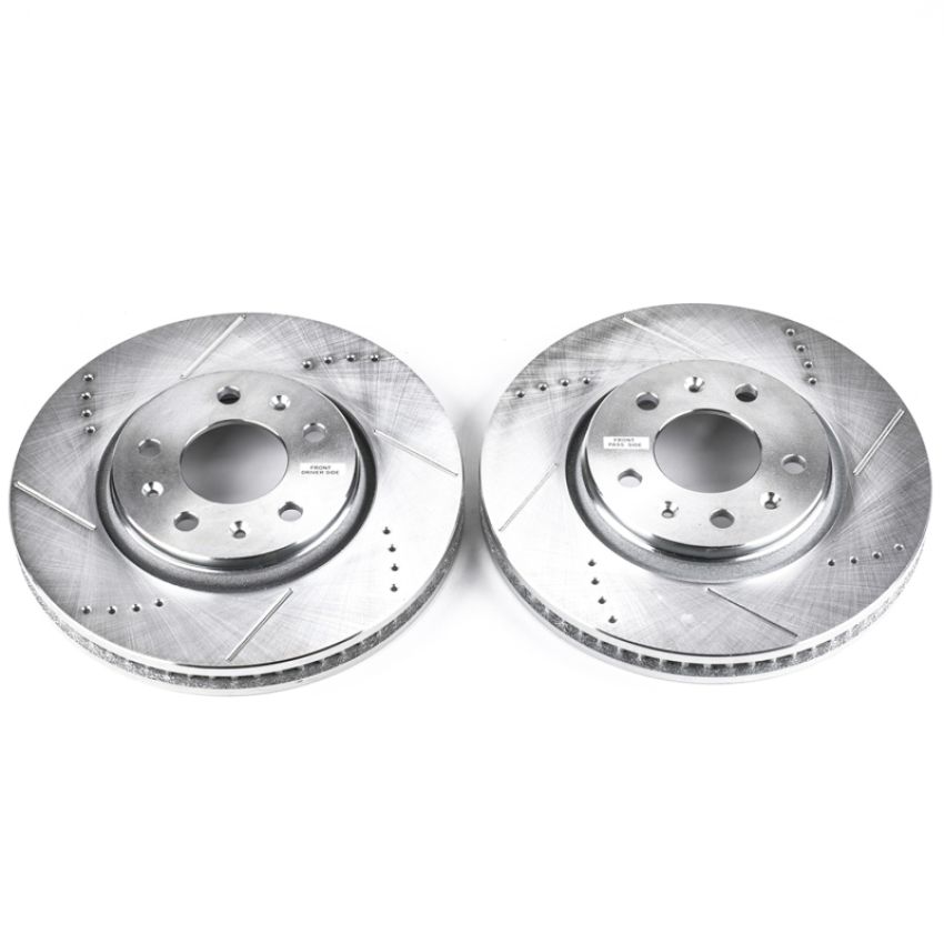 PowerStop AR82103XPR PowerStop Evolution Performance Drilled, Slotted & Plated Brake Rotor Pair