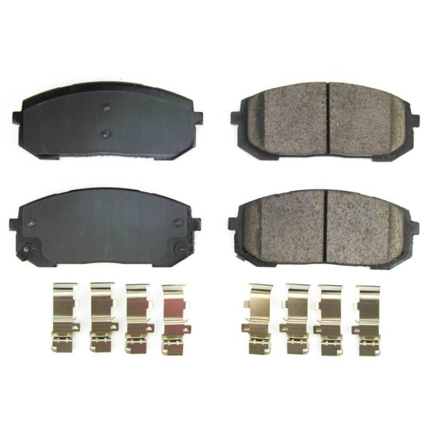 PowerStop 17-2302 PowerStop - Z17 Low-Dust Ceramic Brake Pads with Hardware