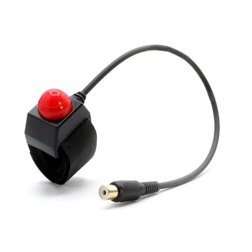 Rugged Radios PTT-MC-VM-RCA Motorcycle Push to Talk (PTT) Velcro Mount with RCA Connector