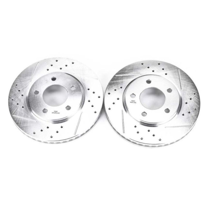 PowerStop AR8754XPR PowerStop Evolution Performance Drilled, Slotted & Plated Brake Rotor Pair