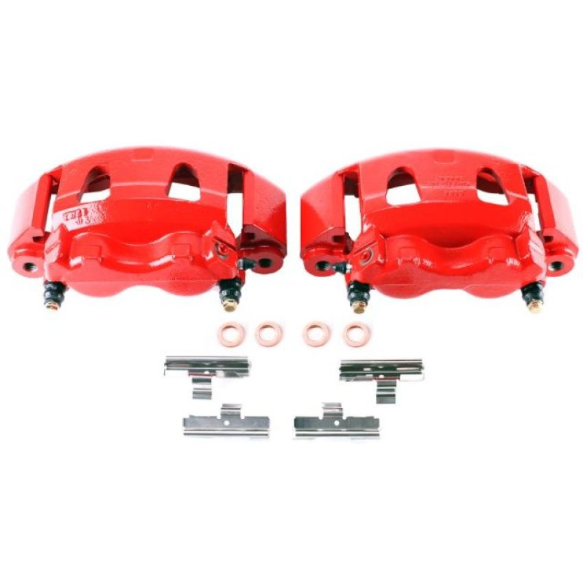 PowerStop S4614 Red Powder Coated Calipers