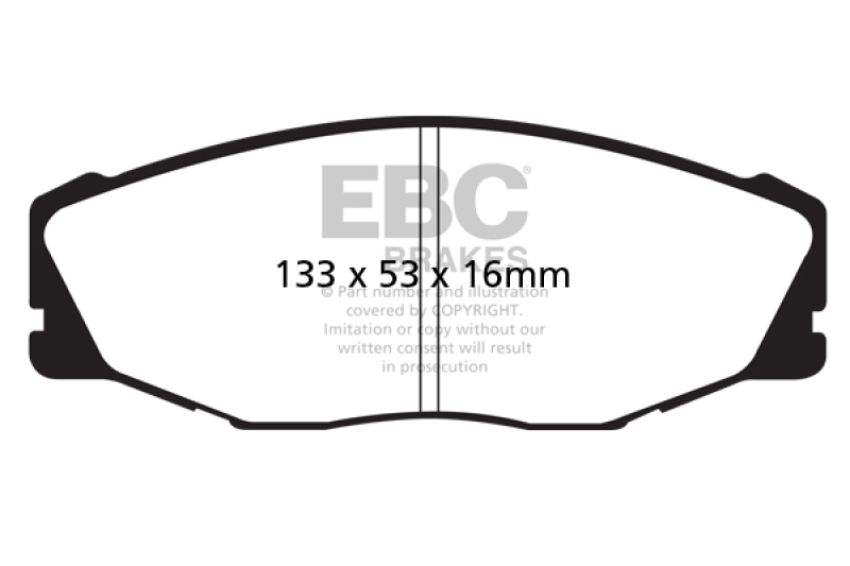 EBC Brakes DP41712R Yellowstuff Street And Track Brake Pads