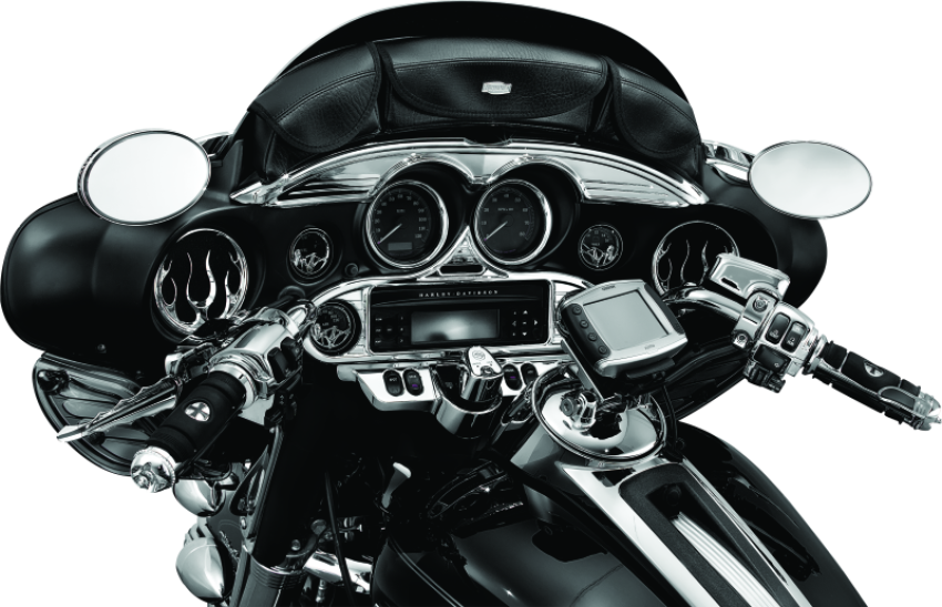 Kuryakyn 3788 Flame Speaker Grills Chrome