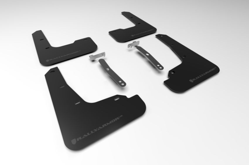 Rally Armor MF69-UR-BLK-GRY Black Mud Flap/Grey Logo