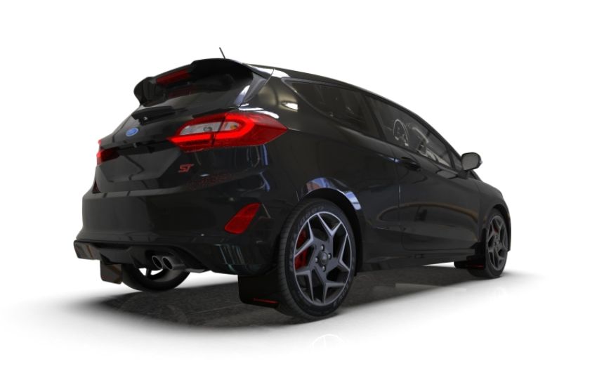 Rally Armor MF60-UR-BLK/OR Black Mud Flap/Orange Logo