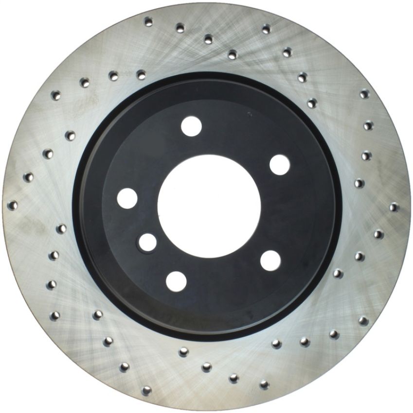 Stoptech 128.34109L Sport Cross Drilled Brake Rotor - Rear Left