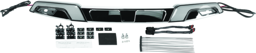 Kuryakyn 2948 Tracer Windshield Trim 14-Up FLH Models Chrome